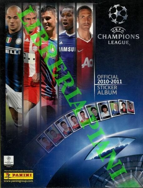 Champions League. Official 2010-2011 sticker album.