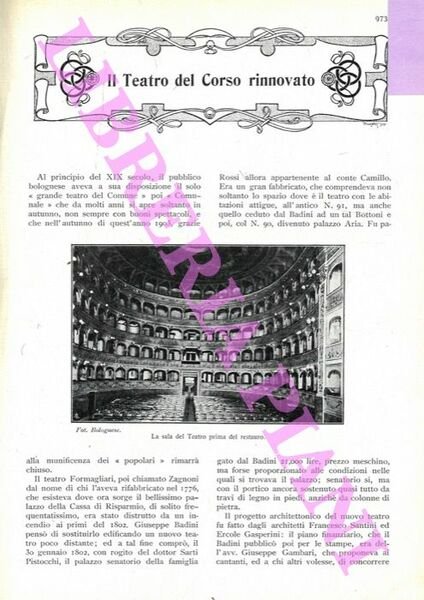 Il Teatro del Corso rinnovato.