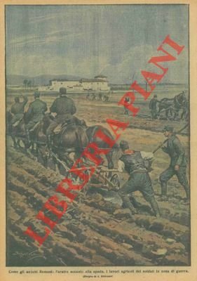 I lavori agricoli dei soldati in tempo di guerra.