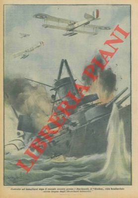 Il "Goeben" viene bombardato senza tregua dagli idrovolanti britannici.