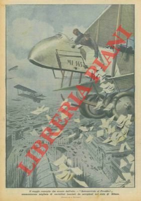Migliaia di cartellini "Sottoscrivete al prestito!" lanciati da aeroplani nel …