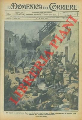 Truppe inglesi cacciano i tedeschi da un villaggio francese.