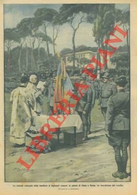 Benedizione del vessillo durante la consegna della bandiera ai legionari …