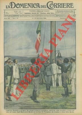 I giovani esploratori all'alzabandiera nel campo del torrione del Varignano …