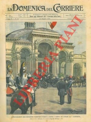 Inaugurazione dei sovrani dell'Esposizione Nazionale d'Igiene a Napoli.
