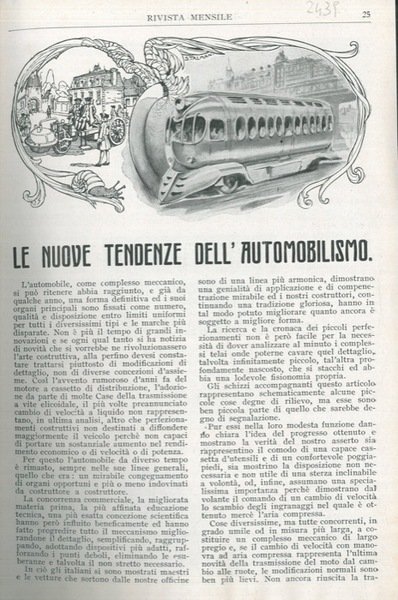 Le nuove tendenze dell'automobilismo.