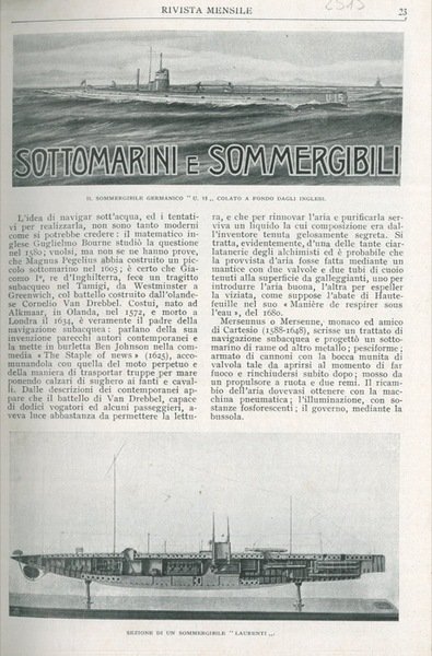Sottomarini e sommergibili.