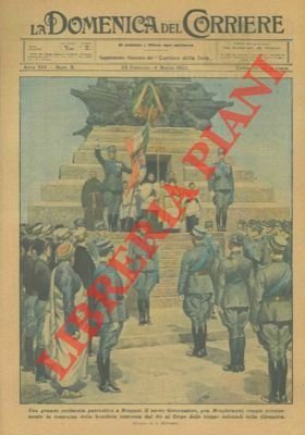 Il nuovo governatore di Bengasi compie la consegna della bandiera concessa dal re al Corpo delle truppe coloniali della Cirenaica.