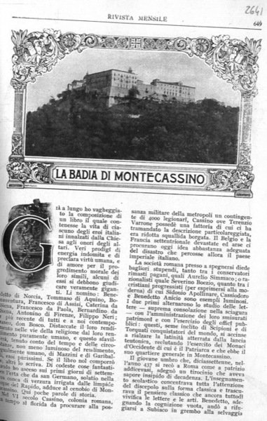 La Badia di Montecassino.
