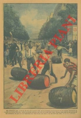 Si é svolto a Parigi un concorso secondo il quale bottai specialisti dovevano dirigere delle botti su un percorso di due chilometri spingendole con colpi dei palmi.