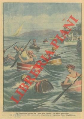 La "gara delle tinozze" a Jersey (Inghilterra).