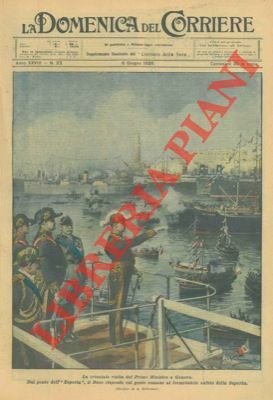 Il Duce a Genova, sul ponte dell'Esperia, saluta col gesto …