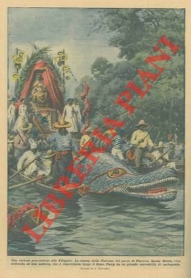 Durante una processione alle Filippine la statua di Pateros viene …