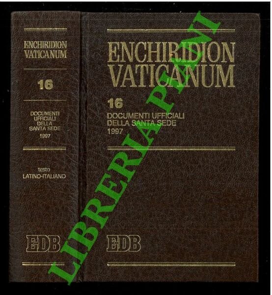 Enchiridion Vaticanum. 16. Documenti ufficiali della Santa Sede 1997.
