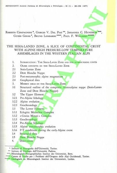 The Sesia-Lanzo Zone, a slice of continental crust with alpine …