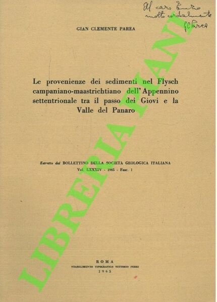 Le provenienze dei sedimenti nel Flysch campaniano-maastrichtiano dell'Appennino settentrionale tra …