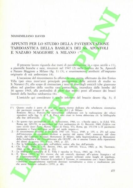 Appunti per lo studio della pavimentazione tardoantica della Basilica dei …