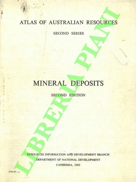 Atlas of Australian Resources. Second Series. Mineral Deposits.
