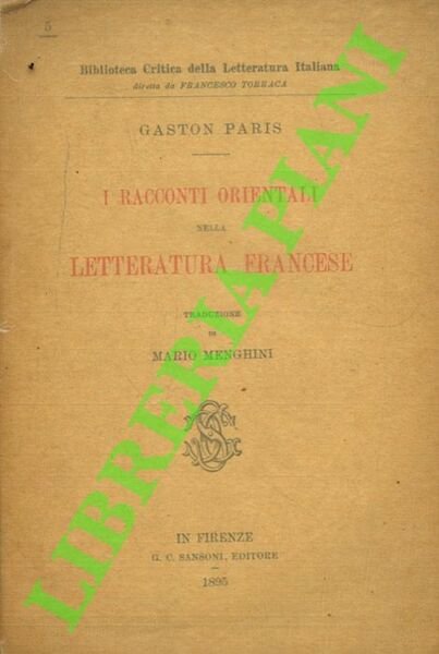 I Racconti orientali nella letteratura francese.