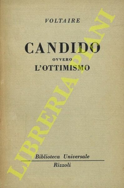 Candido ovvero l'ottimismo.