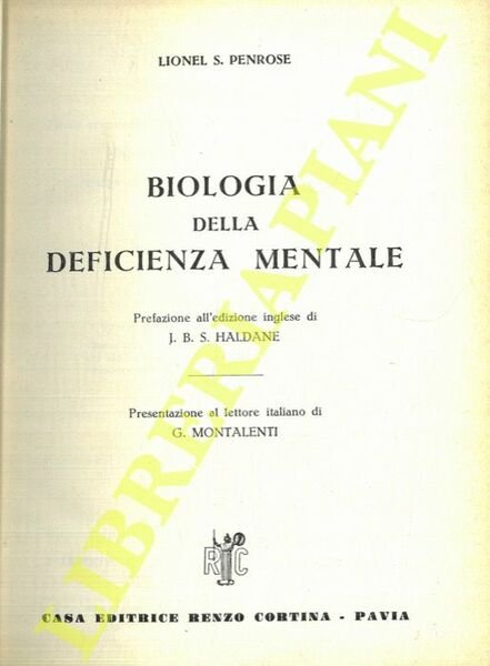 Biologia della deficienza mentale.