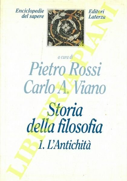 Storia della filosofia. 1. L'antichità.