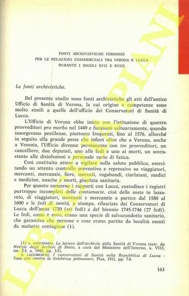 Fonti archivistiche veronesi per le relazioni commerciali tra Verona e … | Immagine principale