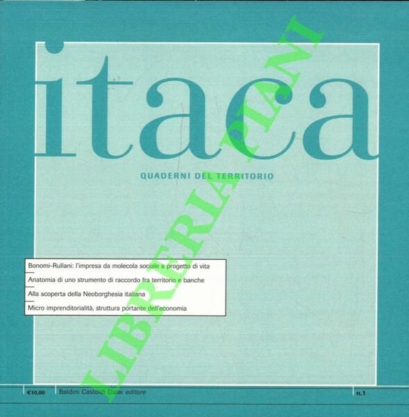 Itaca. Quaderni del territorio. A. I, n 1 (marzo 2005). | Immagine principale