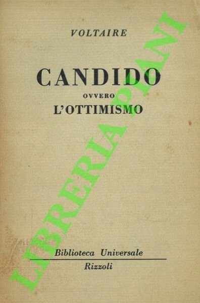 Candido ovvero l'ottimismo.