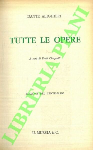 Dante Alighieri. Tutte le opere. | Immagine principale