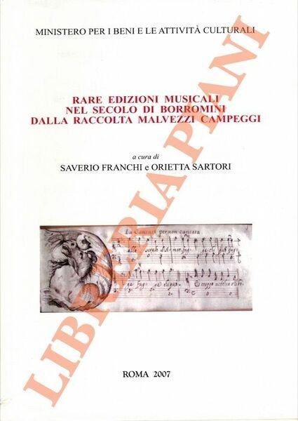 Rare edizioni musicali nel secolo di Borromini dalla raccolta Malvezzi … | Immagine principale