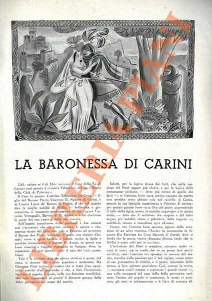 La Baronessa di Carini. | Immagine principale