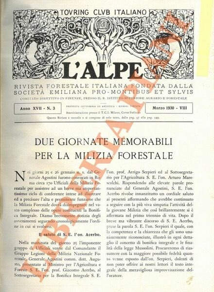 Due giornate memorabili per la Milizia Forestale.