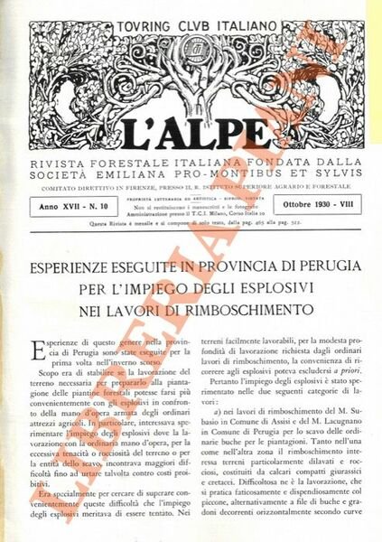 Esperienze eseguite in provincia di Perugia per l'impiego degli esplosivi … | Immagine principale