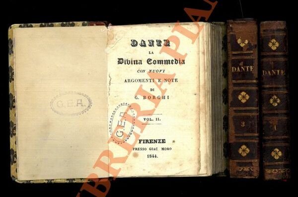 La Divina Commedia con nuovi argomenti e note di G. Borghi.