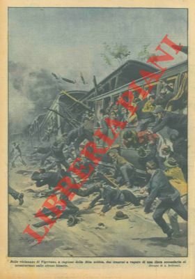 A causa della fitta nebbia due tramway a vapore si …