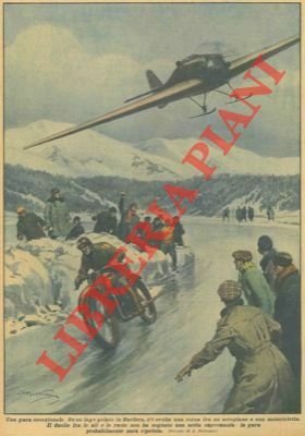 Corsa su un lago gelato tra un aeroplano e una … | Immagine Gallery 1