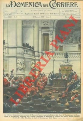 La solenne inaugurazione, presente il Duce, del nuovo anno giudiziario …