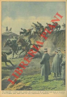 Suggestiva cavalcata, alla presenza del Re, degli ufficiali della Scuola …