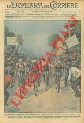 Folle innumerevoli di tifosi acclamano Learco Guerra sulle strade del …