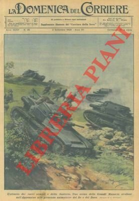 Una scena delle Grandi Manovre svoltesi sull'Appennino: l'attacco dei carri …