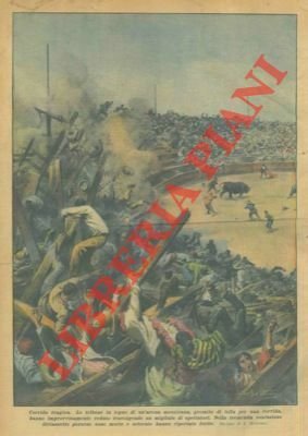 Le tribune in legno di un'arena messicana, gremite di folla …