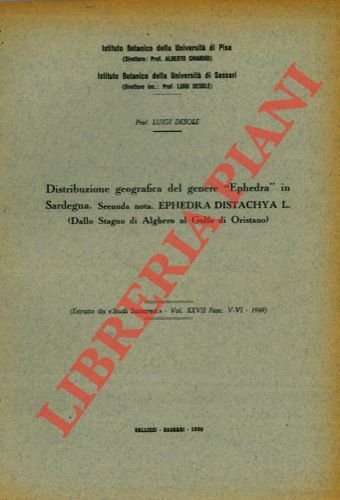 Distribuzione geografica del genere Ephedra in Sardegna. Seconda nota. Ephedra …