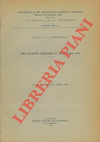 The floristic research in Italy since 1945.
