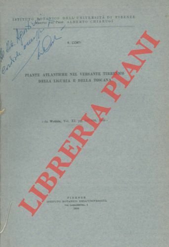 Piante atlantiche nel versante tirrenico della Liguria e della Toscana.