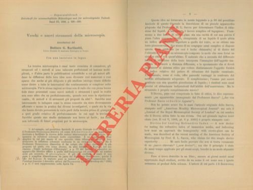 Vecchi e nuovi strumenti della microscopia.