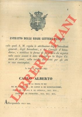 Procedure da seguirsi nelle cause avanti la Regia Camera dei …