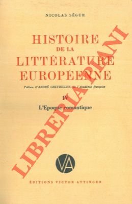 Histoire de la littérature européenne. (Le monde antique. Moyen âge …