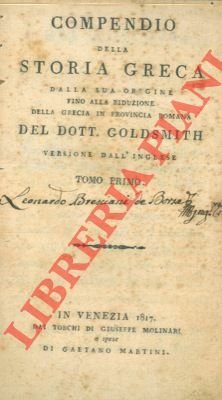 Compendio della storia greca dalla sua origine fino alla riduzione …