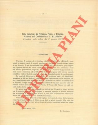 Sulle relazioni fra Pirazzolo, Pirrolo e Piridina.